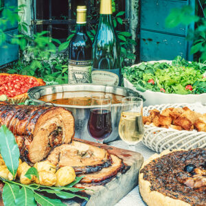 CROSTATA DI FUNGHI, SELLA DI VITELLO FARCITA AL FORNO, CROSTATA, DI FRAGOLINE DI BOSCO, INSALATA ALLE FRAGOLE - EP1446 - 5027