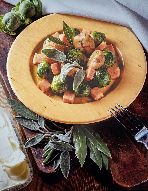 CONTORNO DI CASTAGNE E CAVOLINI DI BRUXELLES - S06920 - 2051 - immagine 1