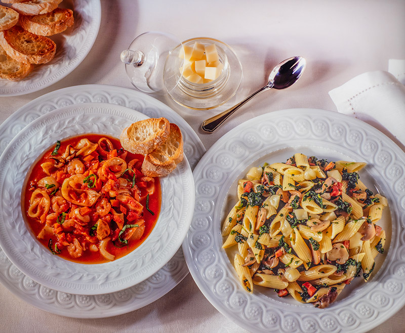 ZUPPA DI PESCE, PENNETTE ALLE VERDURE - 6502 - immagine 1