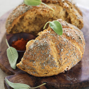 PAGNOTTA DI GRANO DURO CON PAPRIKA E SALVIA - 7474