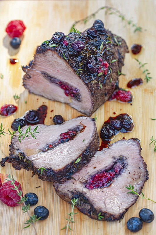 ARROSTO CON MIRTILLI LAMPONI E TIMO - 7796