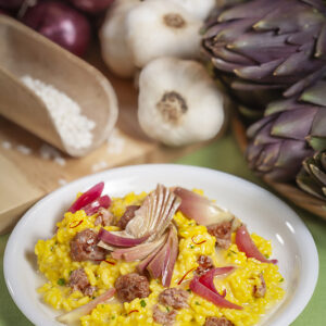 RISOTTO GIALLO CON SALSICCIA - 423