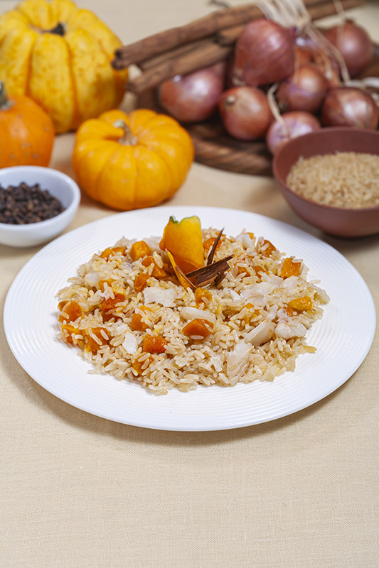 INSALATA DI RISO CON PESCATRICE E ZUCCA - 0676