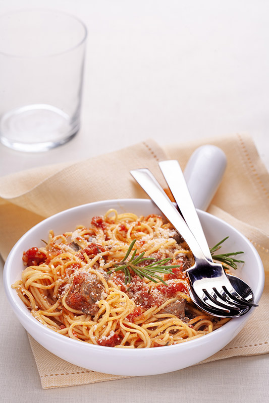 TAJARIN CON FEGATINI E POMODORO - 2685