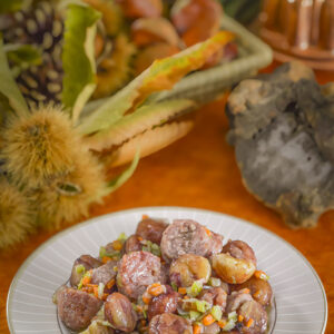 POLLO CON CASTAGNE E SALSICCIA - K3468