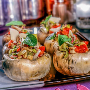 CAPPELLE DI FUNGHI FARCITE AI PISTACCHI - S1304009