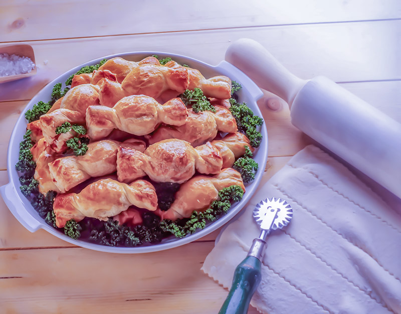 CARAMELLE SALATE CON CARNE TRITA E SCAMORZA AFFUMICATA - GR2186 - 4827 - immagine 1