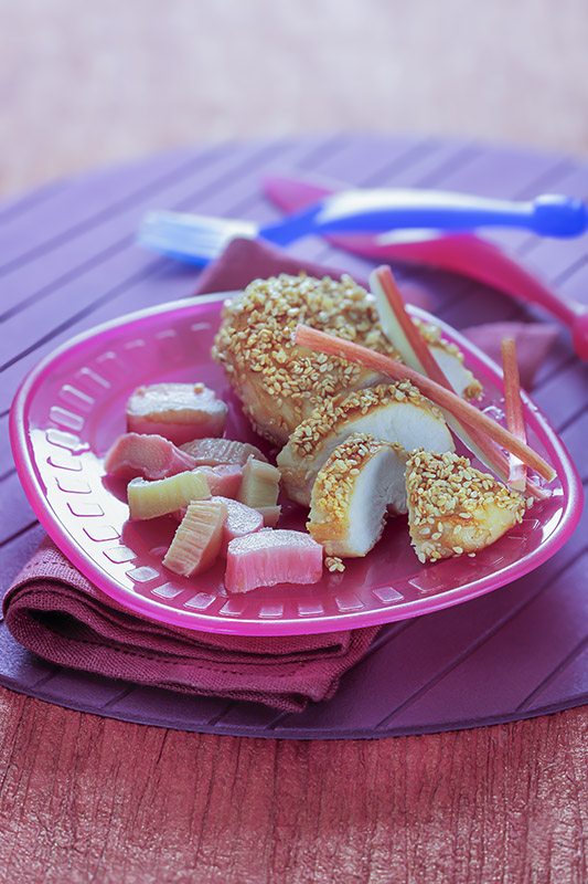 POLLO AL SESAMO CON RABARBARO - 4480