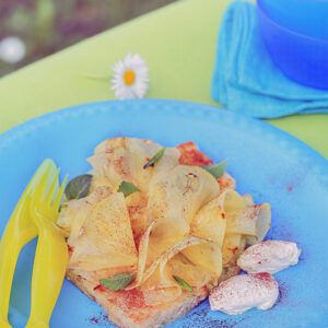 TARTINE AL BURRO CON CARPACCIO DI ANANAS AL BRANDY CON MASCARPONE ALLA CANNELLA - 4584