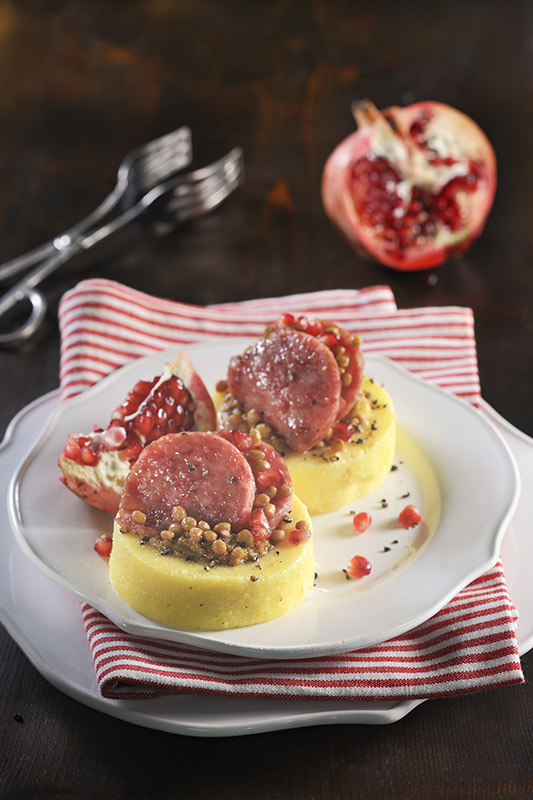 COTECHINO IN VOL AU VENT DI POLENTA - 4589