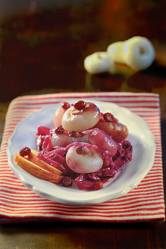 CIPOLLINE CAVOLO ROSSO MELA UVETTA - 4774