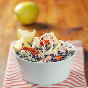 FAGIOLI NERI RISO POMODORI SOTTOLIO PORRI POLLO LIMONE - 4874