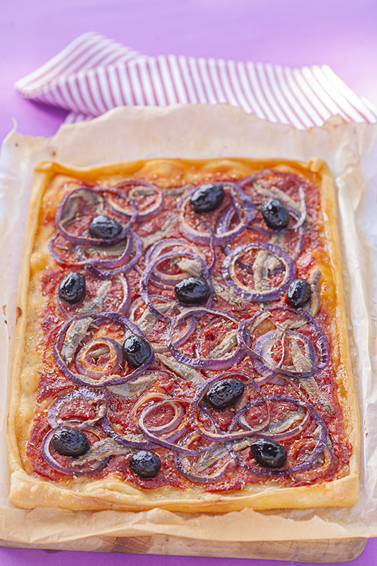 PISSALADIERE CON CIPOLLE ROSSE E ACCIUGHE - 4955