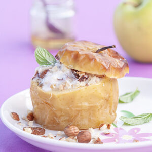 MELA AL FORNO CON YOGURT MELA NOCCIOLE TRITATE MIELE - 4977