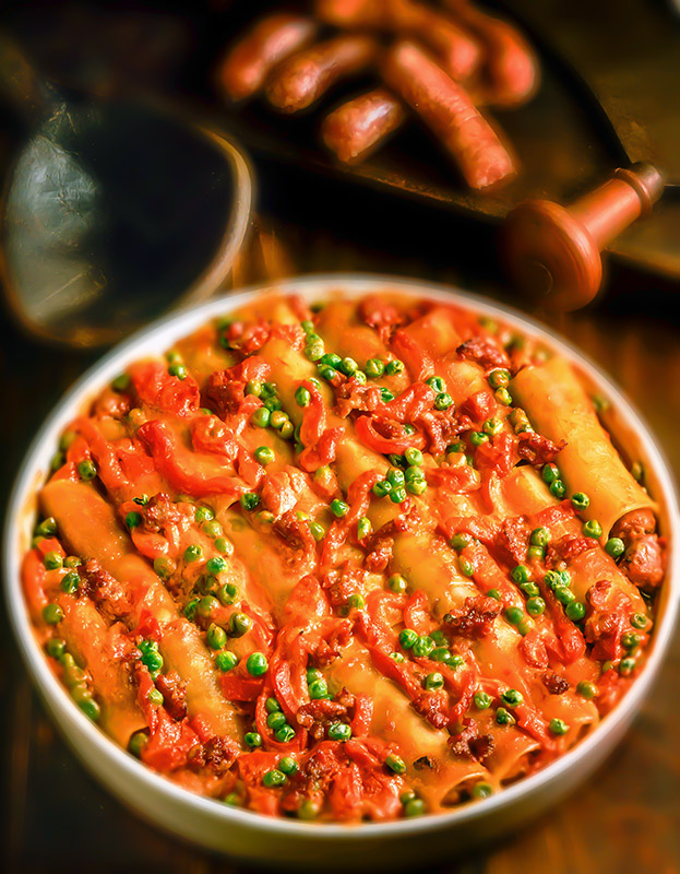 CANNELLONI PEPERONI SALSICCIA POMODORI PISELLI - GR1984 - 56422 - immagine 1