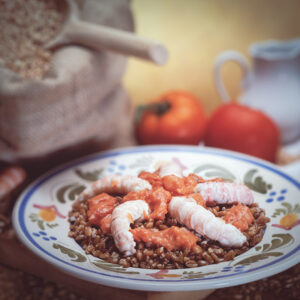 FARRO CON SCAMPI E SALSA DI POMODORO ALLA PANNA - S47950 - 4945