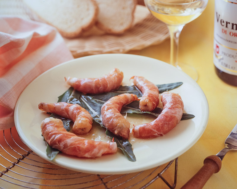 GAMBERI NEL PROSCIUTTO ALLA VERNACCIA - S47950 - 5031 - immagine 1