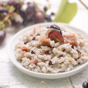 RISOTTO CON PROSCIUTTO CRUDO E UVA - 3990