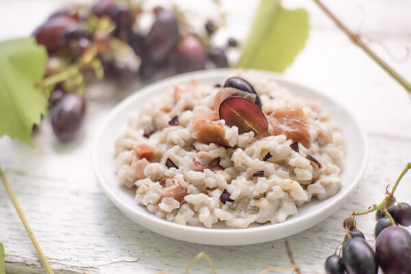 RISOTTO CON PROSCIUTTO CRUDO E UVA - 3990