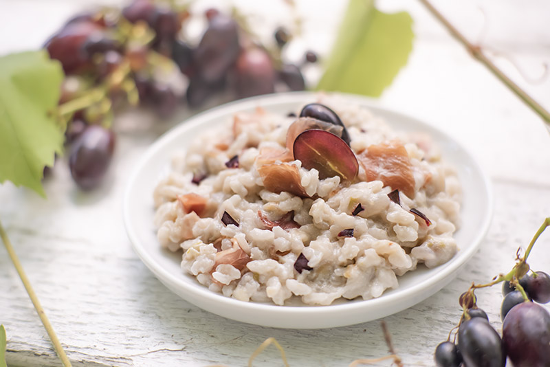 RISOTTO CON PROSCIUTTO CRUDO E UVA - 3990 - immagine 1