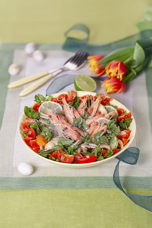 INSALATA CON GAMBERI E VERDURA - 5697