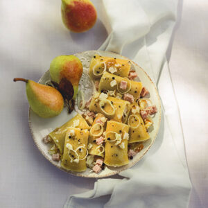 PACCHERI RIPIENI DI PERE, FORMAGGIO E PROSCIUTTO COTTO - 9456