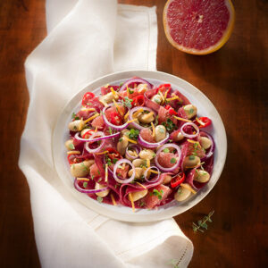 BRESAOLA CON FAGIOLI E POMPELMO - 9397