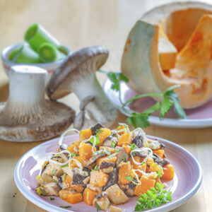 INSALATA DI ZUCCA PORRI E FUNGHI CARDONCELLI - 0081