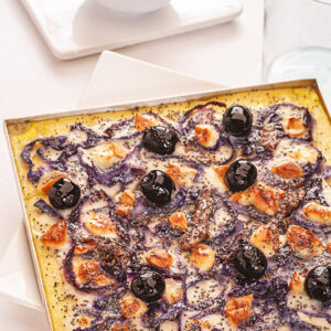 PIZZA DI POLENTA AL CAVOLO ROSSO - 2775