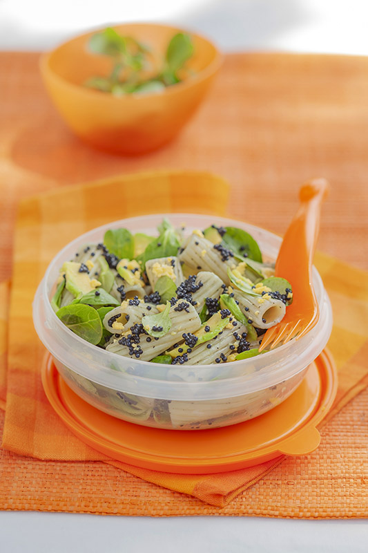TORTIGLIONI FREDDI CON AVOCADO SONGINO TUORLO D'UOVO E UOVA DI LOMPO - 5104