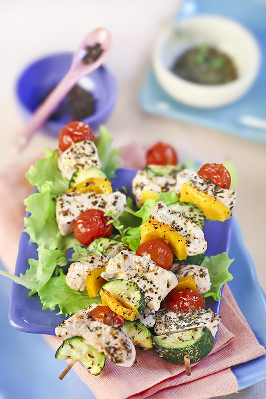 TACCHINO NEGLI SPIEDINI CON VERDURE - 5419