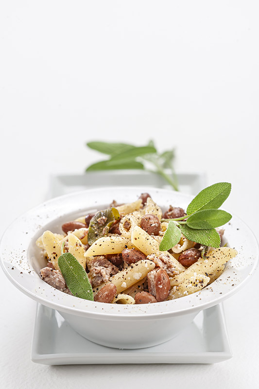 PENNE CON FAGIOLI E SALVIA- 5694