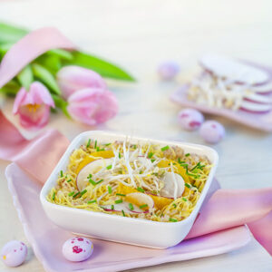 TAGLIOLINI CON RAPA ROSSA E GERMOGLI DI SOIA - 5726
