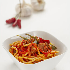 MACCHERONI ALLA CHITARRA CON RAGÙ PICCANTE - 5770