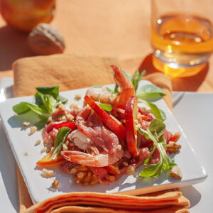 CARPACCIO MARINATO AL WHISKY CON PESCHE NOCI  SONGINO MAZZANCOLLE NOCI - 5773