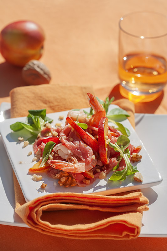 CARPACCIO MARINATO AL WHISKY CON PESCHE NOCI  SONGINO MAZZANCOLLE NOCI - 5773