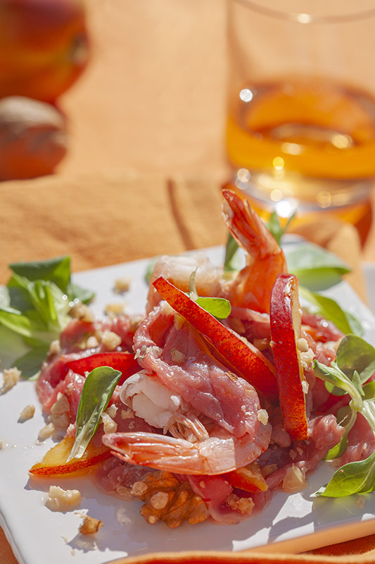CARPACCIO MARINATO AL WHISKY CON PESCHE NOCI  SONGINO MAZZANCOLLE NOCI - 5774