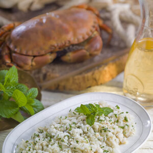RISOTTO CON MENTA E GRANCHIO - K2194