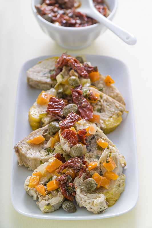 FARAONA CON SALSA DI POMODORI SECCHI - K3309