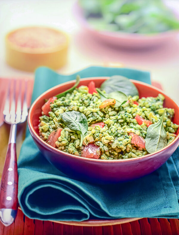 RISO CON TROTA AFFUMICATA E SALSA DI SPINACI - 2404108