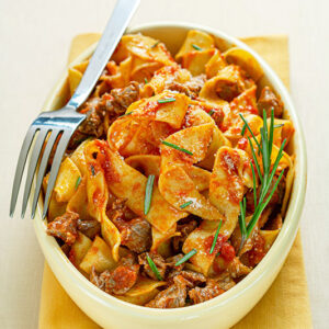 TAGLIATELLE CON IL RAGÙ DI AGNELLO - UMBRIA  - 3513