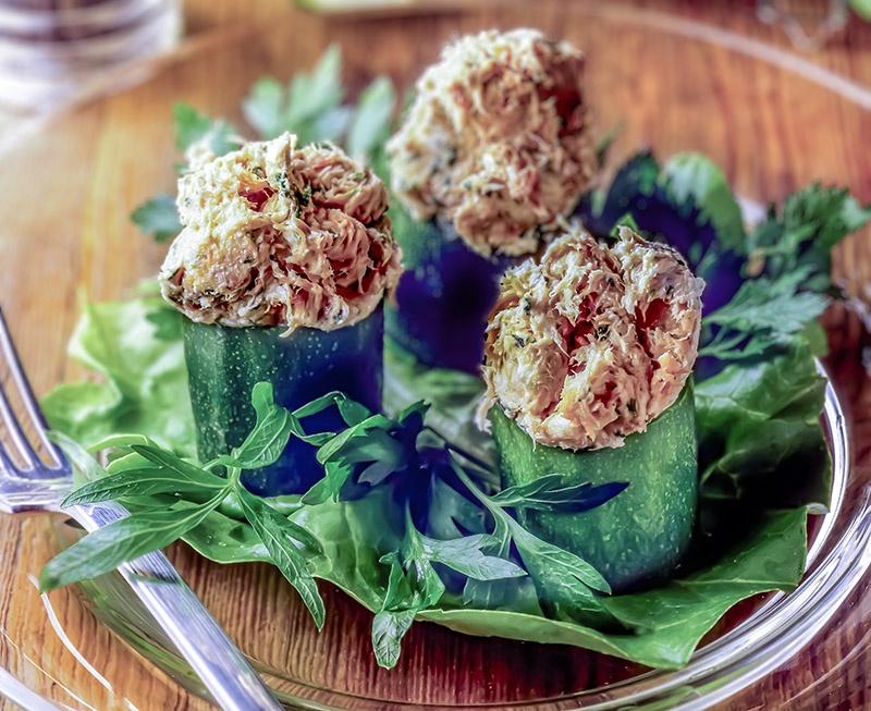 TRONCHETTI DI ZUCCHINA CON TONNO E CAPRINO - S128880 - immagine 1