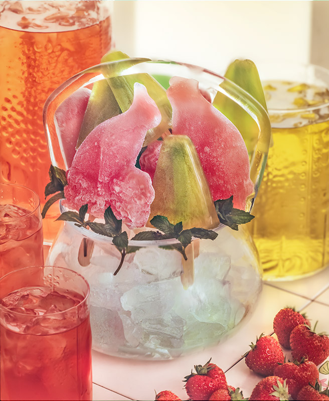 GHIACCIOLI VERDI E ROSA - 4750 - immagine 1