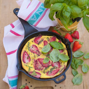 FRITTATA CON PANNA FRAGOLE E BASILICO - 7035