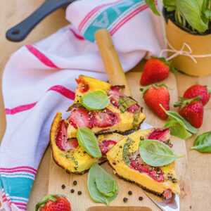 FRITTATA CON PANNA FRAGOLE E BASILICO - 7041