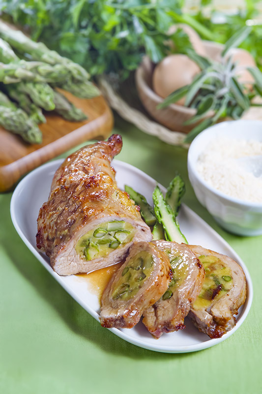 SPINACINO DI VITELLO RIPIENO AGLI ASPARAGI - K6797