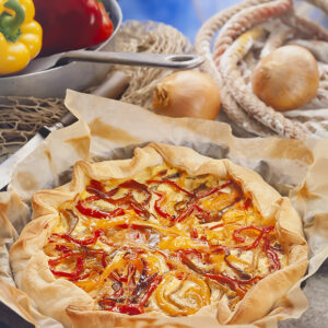 LIGURIA DI LEVANTE – TORTA DI PEPERONI ROSSI E GIALLI - S2100 - 0489