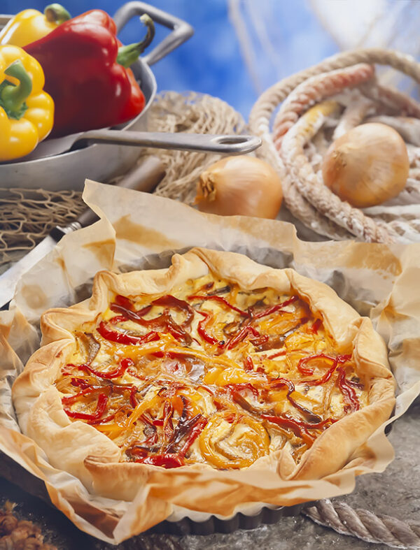 LIGURIA DI LEVANTE – TORTA DI PEPERONI ROSSI E GIALLI - S2100 - 0489