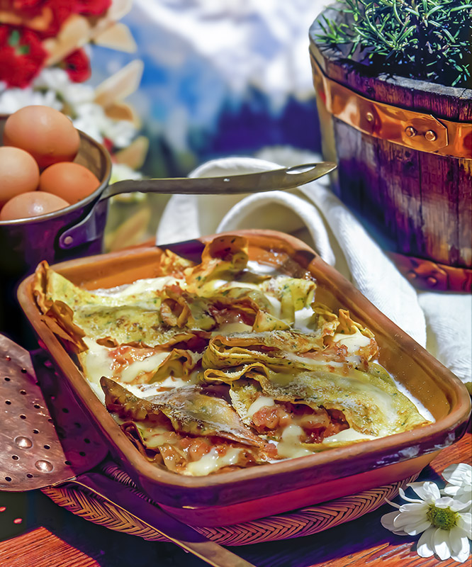 CRESPELLE FONTINA E PROSCIUTTO - S2600 - 77962 - immagine 1