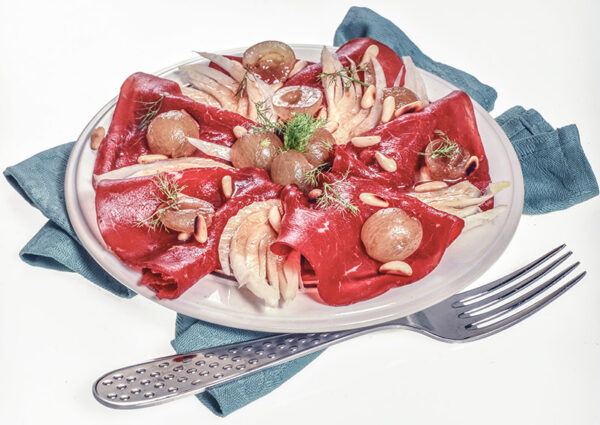 BRESAOLA CON FINOCCHI PINOLI E UVA - 5321